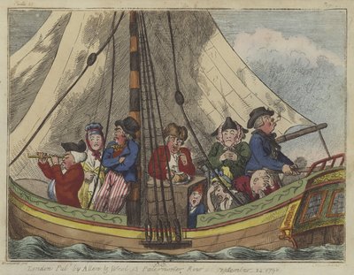 Eine Seereise, 1796 von Isaac Robert Cruikshank